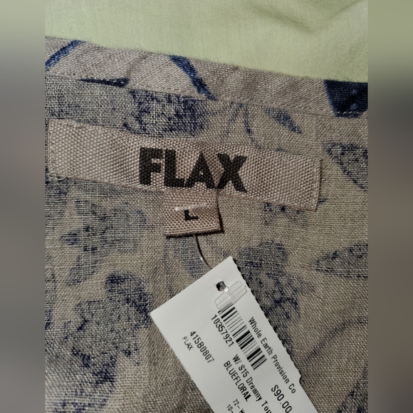 NWT Flax Blue Floral Dreamy Top Size Large - Picture 9 of 11